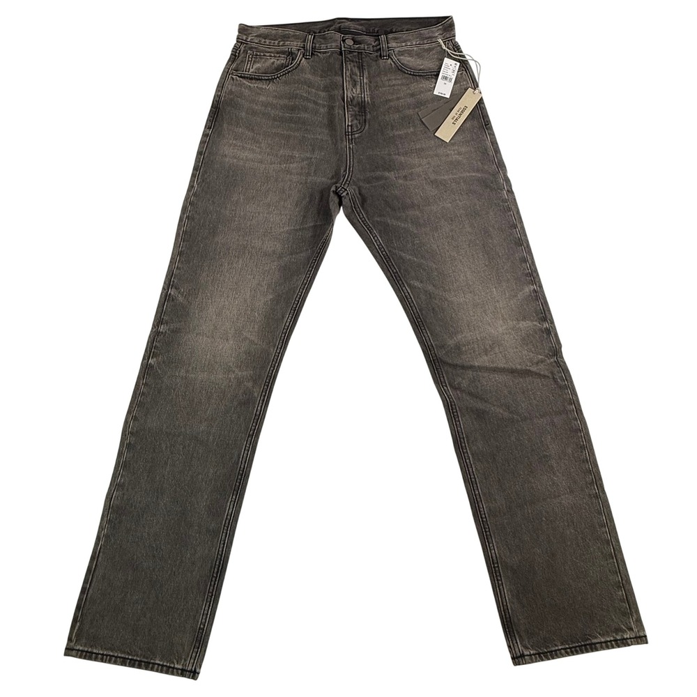 Fear of God Essentials Mens Straight Leg Denim Jeans Vintage Black Size 34 NWT